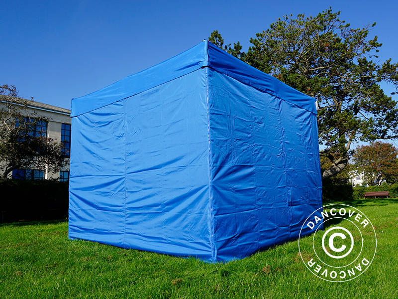Pop up gazebo FleXtents Xtreme 50 3x3 m Blue, incl. 4 sidewalls