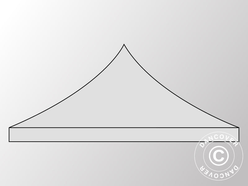 Roof cover for Pop up gazebo FleXtents 3x6 m, Silver