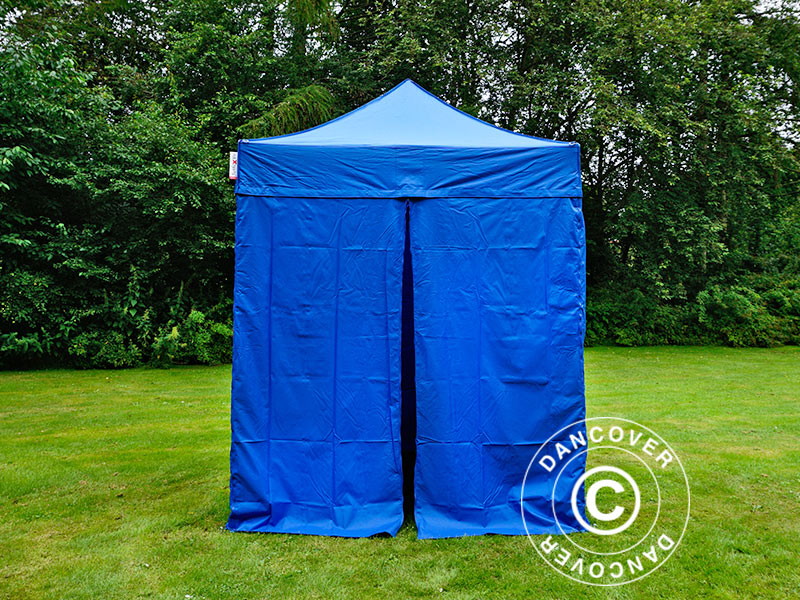 Pop up gazebo FleXtents PRO 2x2 m Blue, incl. 4 sidewalls