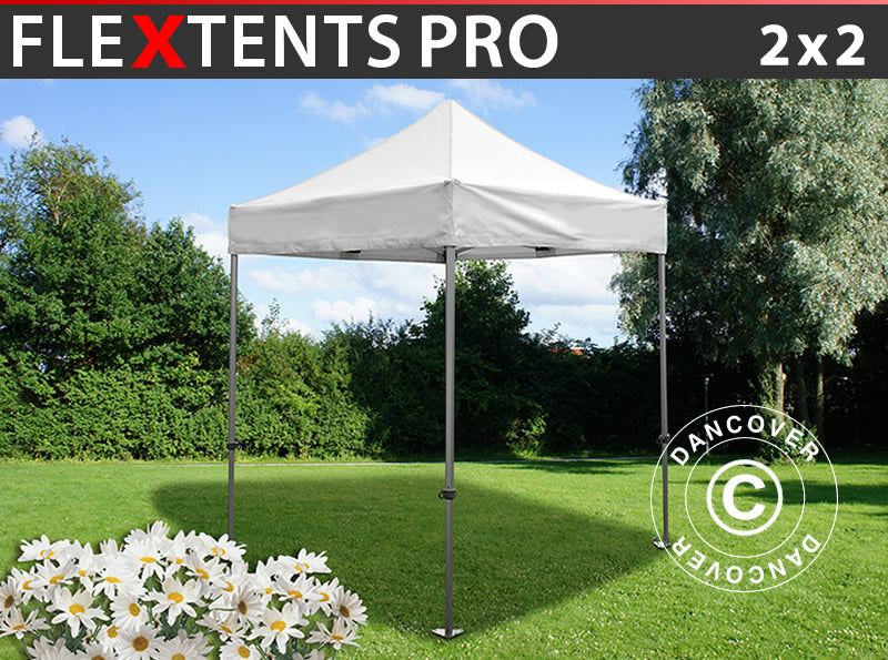 Saliekamā nojume FleXtents PRO 2x2m Balts