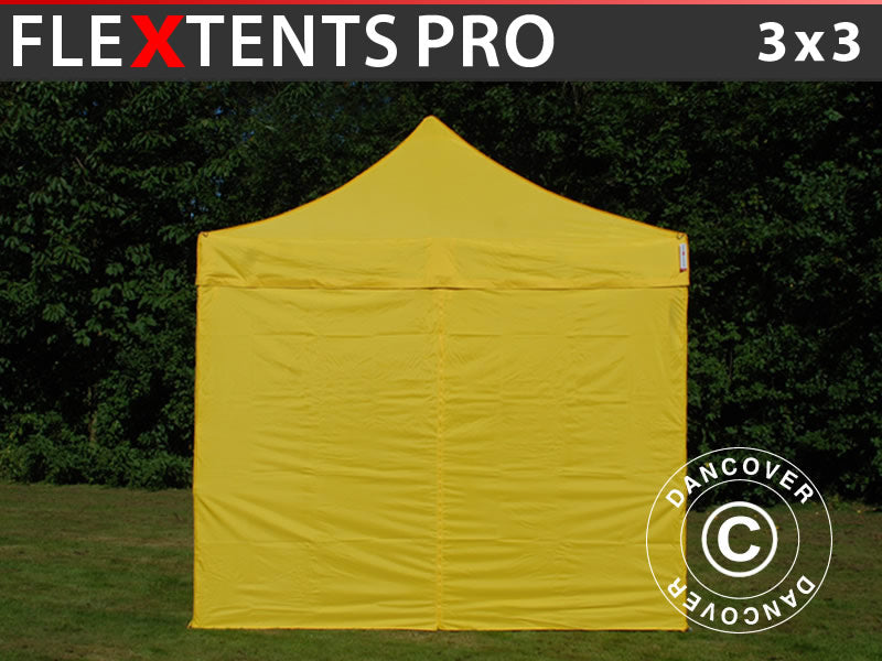 Flext. Pro 3x3m Yellow Top, Frame & Sidewalls GL