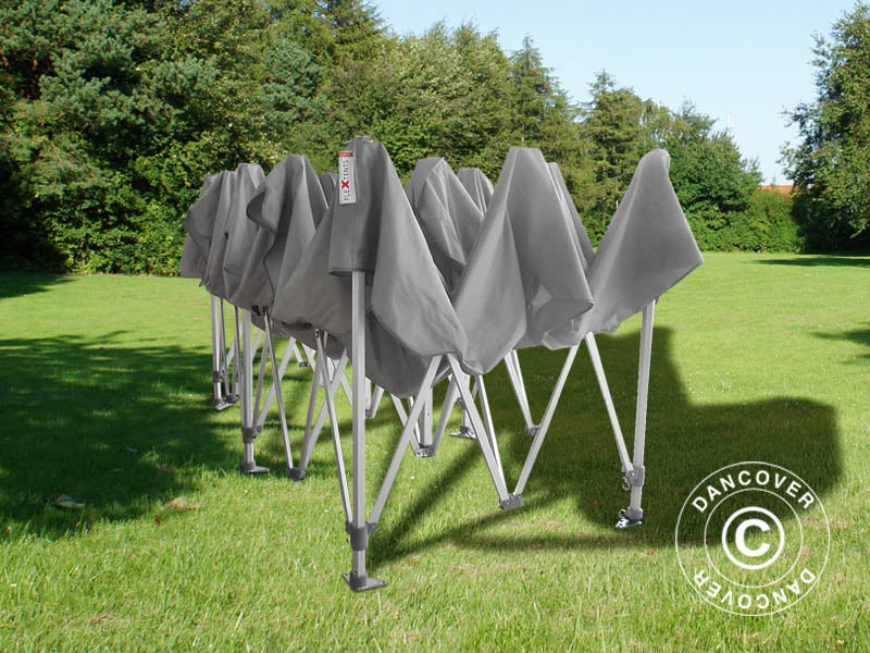 Pop up gazebo FleXtents PRO "Peaked" 3x6 m Latte, incl. 6 sidewalls