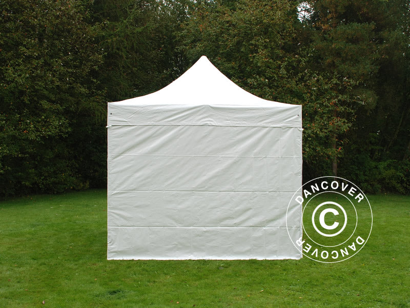 Vouwtent FleXtents Xtreme 50 Heavy Duty 3x3m, Wit inkl 4 Zijwanden, Vlamvertragende