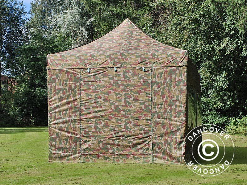 Flext. Pro 3x6m Camouflage Top+Frame+Sidewalls GL