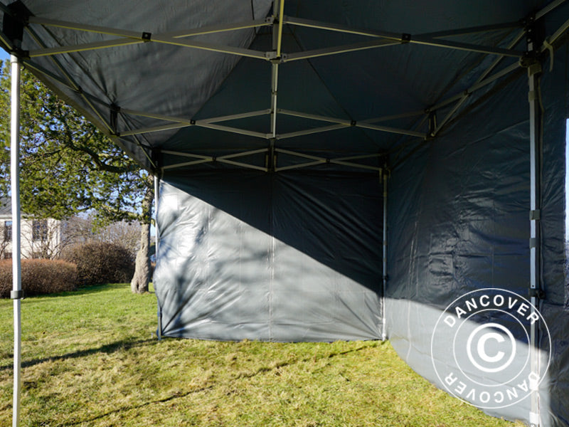 Tenda Dobrável FleXtents PRO 3x6m Cinza, incl. 6 paredes laterais