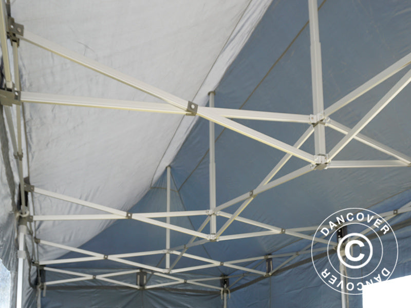 Gazebo pieghevole FleXtents PRO 3x6m Grigio, inclusi 6 fianchi