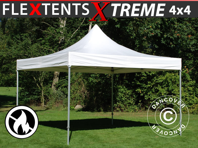 Saliekamā nojume FleXtents Xtreme 50 Heavy Duty 4x4m, Balta
