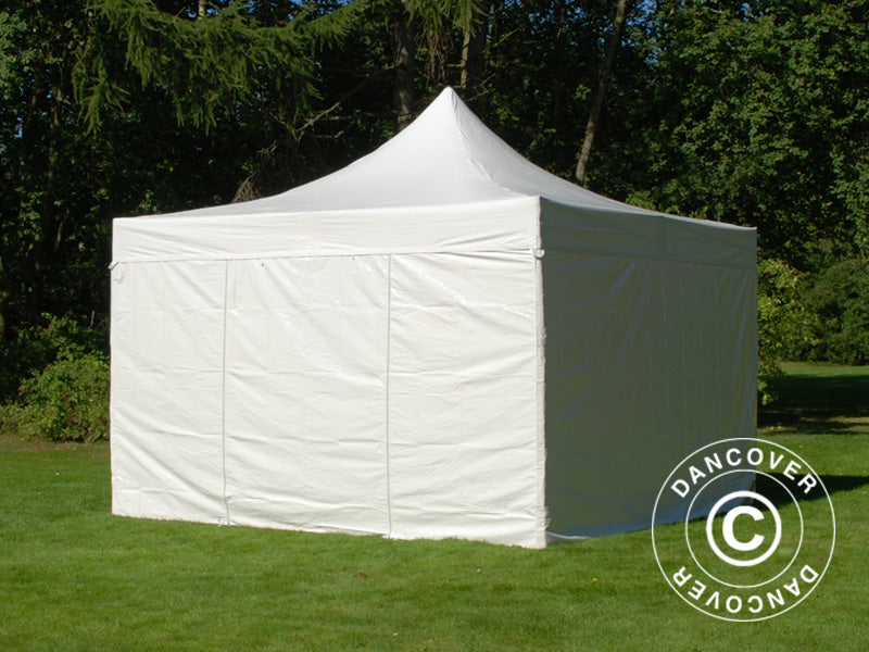 Pop up Gazebo FleXtents Xtreme 50 Heavy Duty 4x4 m White, Incl. 4 sidewalls