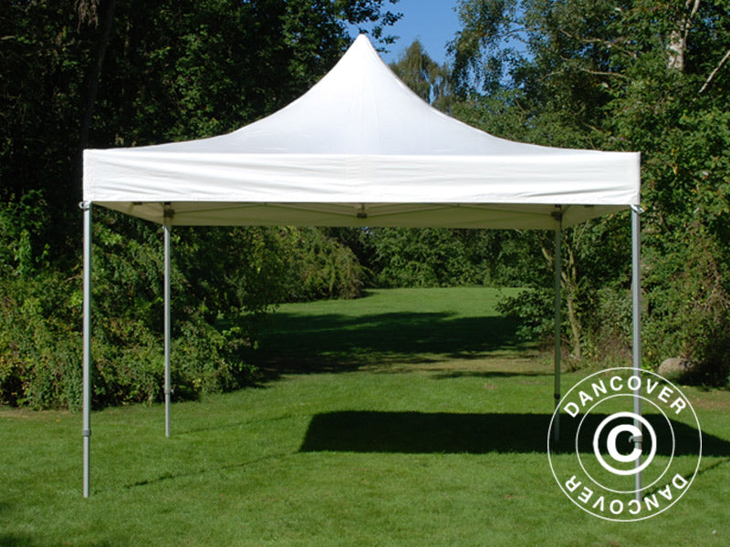Faltzelt FleXtents Xtreme 50 Heavy Duty 4x4 m, Weiß mit 4 Seitenwänden