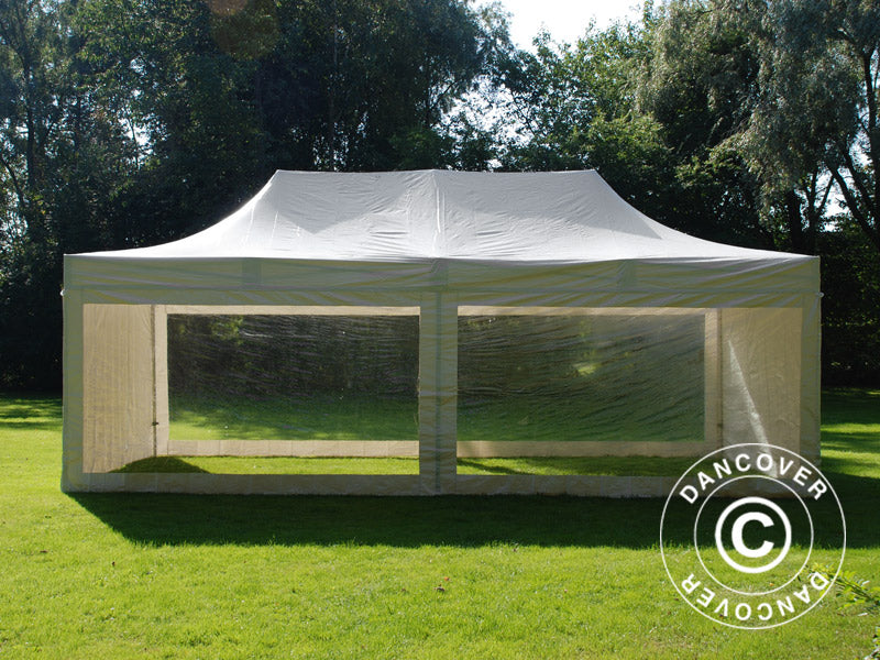 Pikateltta FleXtents Xtreme 50 Heavy Duty 4x8m Valkoinen, 6 sivuseinät