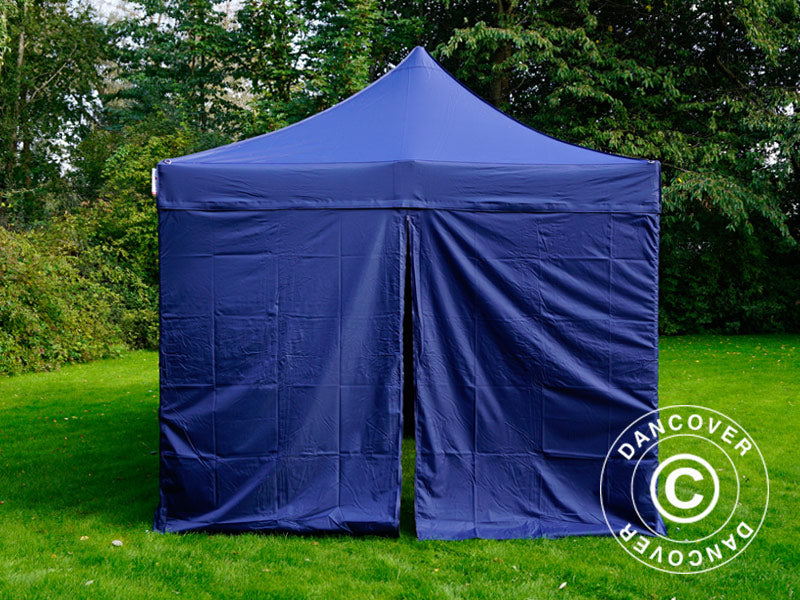 Vouwtent FleXtents Xtreme 50 3x6m Donker blauw, inkl. 6 Zijwanden