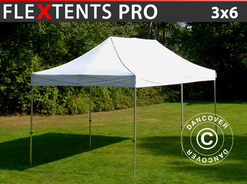 Prekybinė palapinė FleXtents PRO 3x6m Balta
