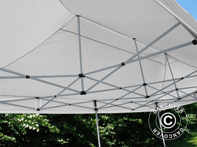 Faltzelt FleXtents PRO 3x6m Weiß, mit 6 Seitenwänden