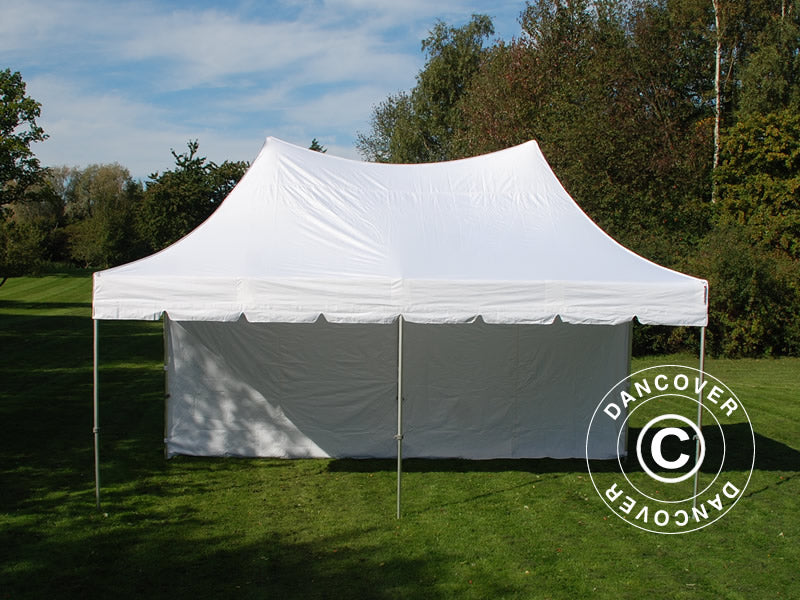 Carpa plegable FleXtents PRO Peak Pagoda 3x6m Blanco, Incl. 6 lados