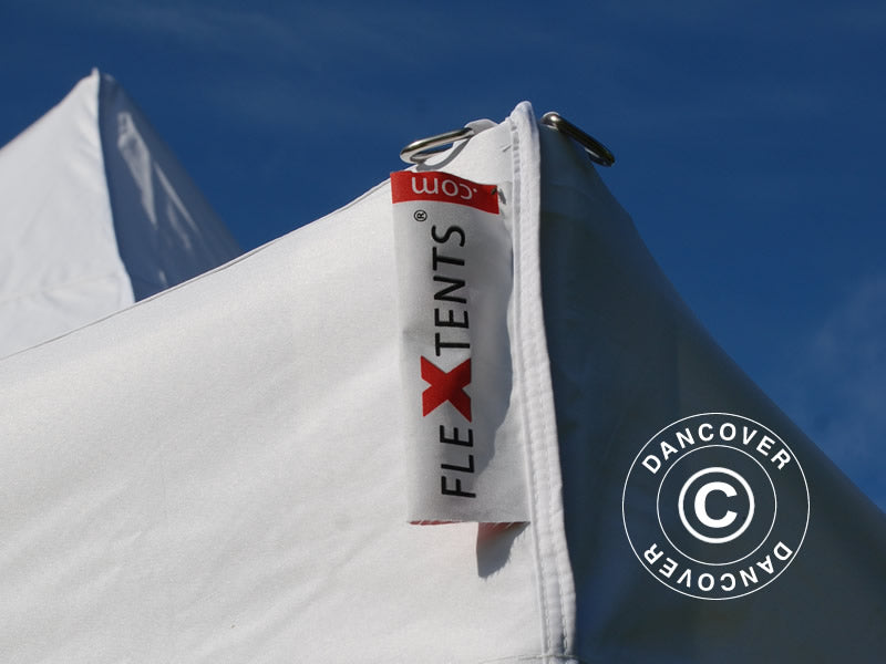 Carpa plegable FleXtents PRO Peak Pagoda 3x6m Blanco, Incl. 6 lados