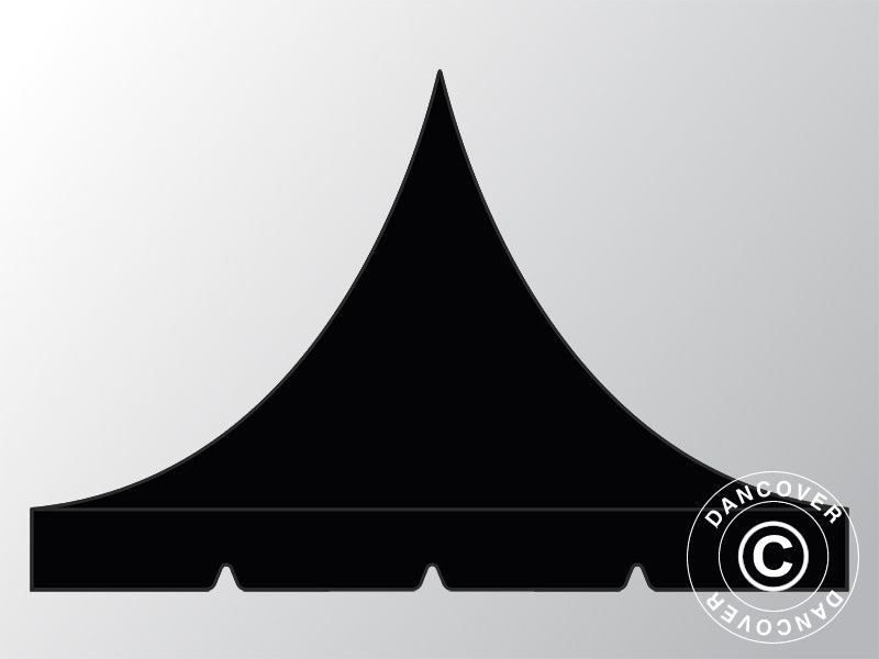 Copertura del tetto per il Gazebo pieghevole FleXtents PRO Pagoda 3x6m, Nero