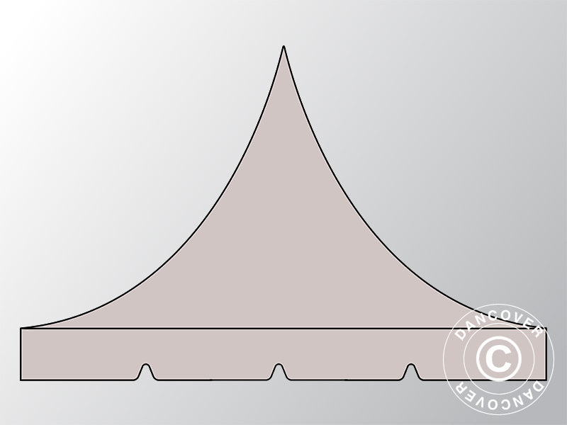 Copertura del tetto per il Gazebo pieghevole FleXtents PRO Pagoda 3x6m, Latte