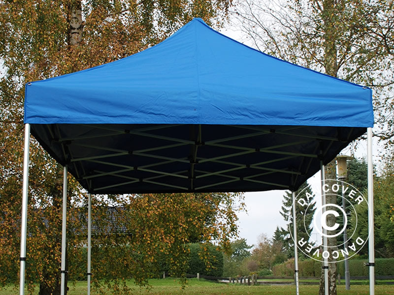 Saliekamā nojume FleXtents PRO 3x6m Zils, ar 6 sānu sienām