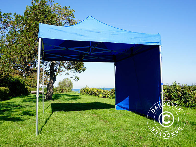 Vouwtent FleXtents Xtreme 60 3x3m Blauw, inkl 4 Zijwanden