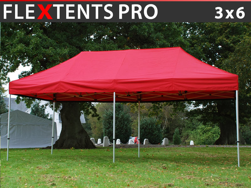 Faltzelt FleXtents PRO 3x6m Rot