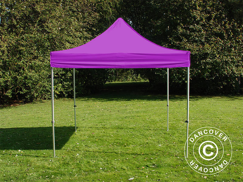 Pop up gazebo FleXtents PRO 3x3 m Purple, incl. 4 sidewalls