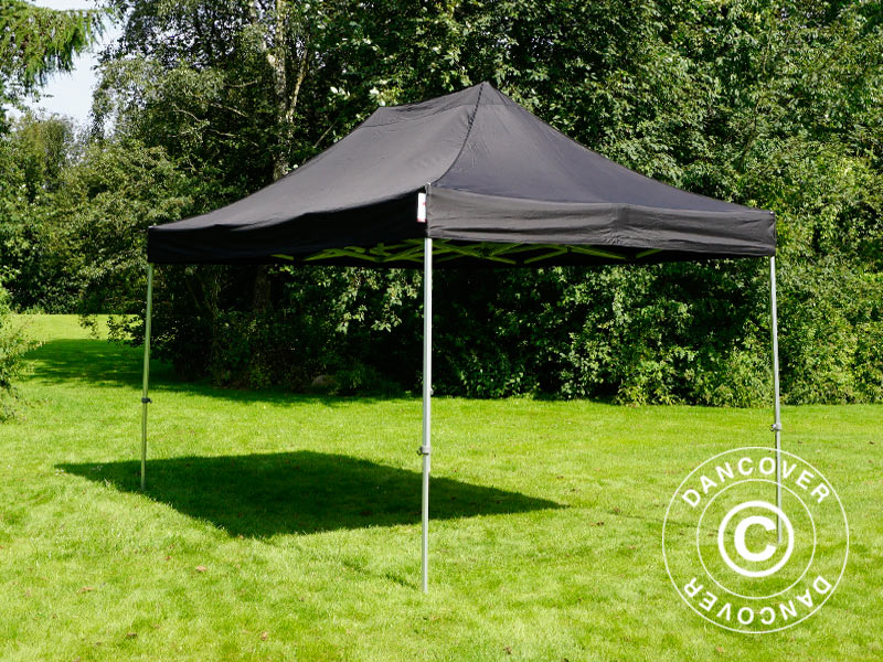 Tenda Dobrável FleXtents PRO 3x4,5m Preto, incl. 4 paredes laterais