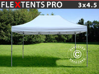 Pop up aiatelk FleXtents PRO 3x4,5m Valge