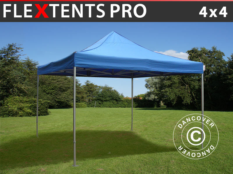 Prekybinė palapinė FleXtents PRO 4x4m Mėlyna