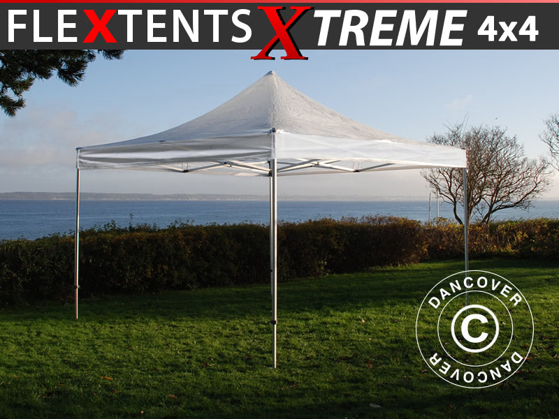 Brzo sklopivi paviljon FleXtents Xtreme 50 4x4m Transparentno