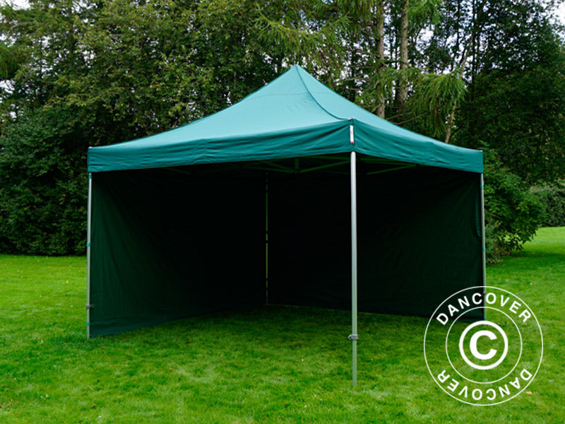 Pop up aiatelk FleXtents PRO 4x4m Roheline, kaasas 4 külgseinad