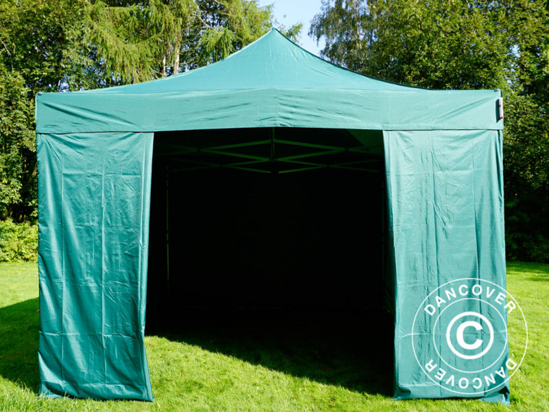 Vouwtent FleXtents Xtreme 50 4x4m Groen, inkl 4 Zijwanden