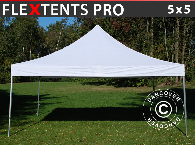 Prekybinė palapinė FleXtents PRO 5x5m Balta