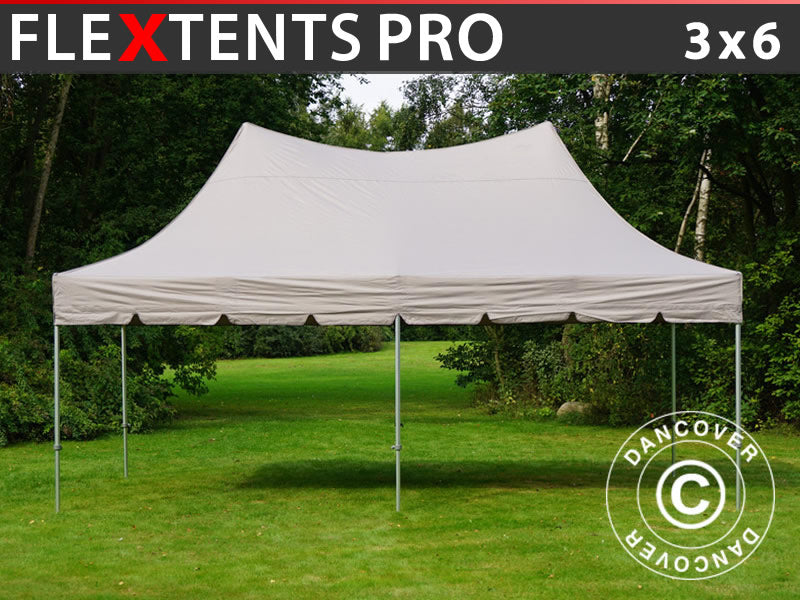 Saliekamā nojume FleXtents PRO Peak Pagoda 3x6m Latte
