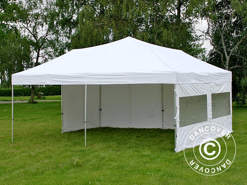 Tenda Dobrável FleXtents PRO 6x6m Branco, incl. 8 paredes laterais