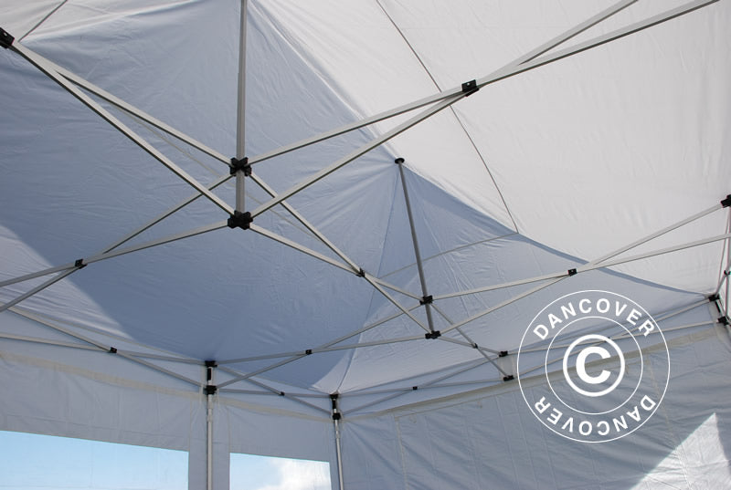 Pop up gazebo FleXtents PRO 4x12 m White, incl. sidewalls