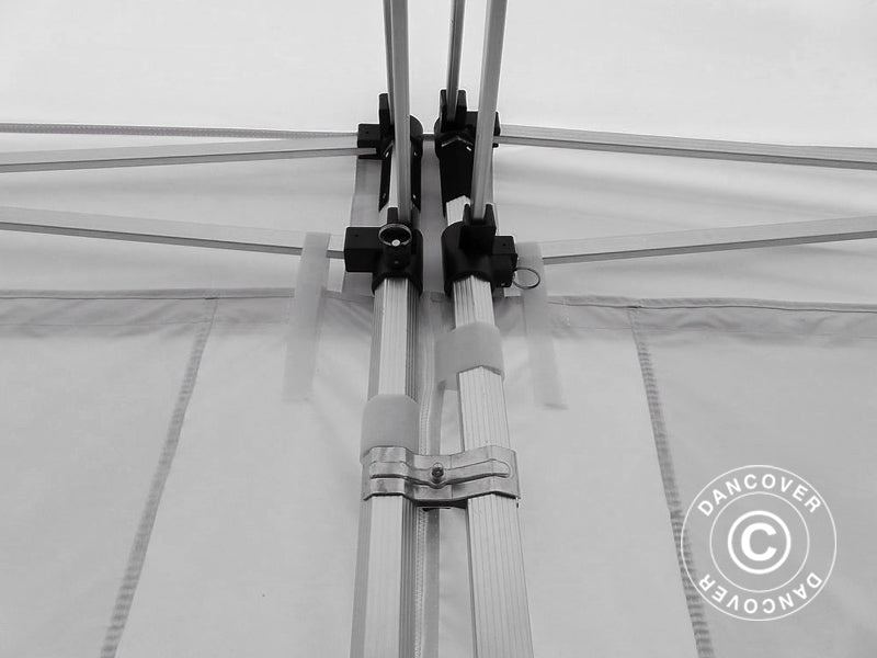 Pop up gazebo FleXtents PRO 4x12 m White, incl. sidewalls