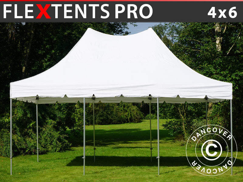 Pop up gazebo FleXtents PRO Peak Pagoda 4x6 m White