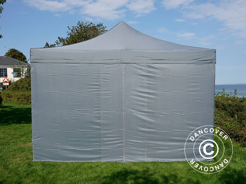 Pop up gazebo FleXtents Xtreme 50 4x8 m Grey, incl. 6 sidewalls