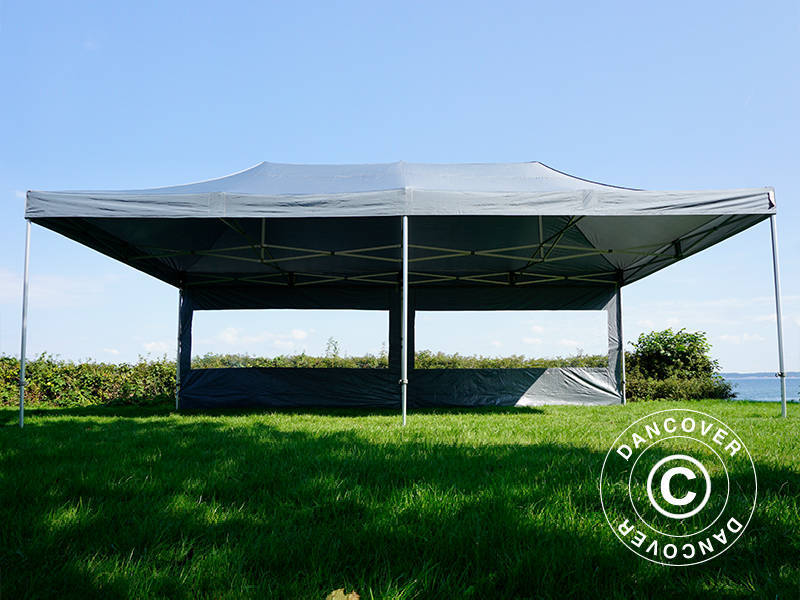 Pop up gazebo FleXtents Xtreme 50 4x8 m Grey, incl. 6 sidewalls