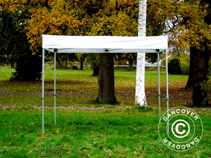 Pop up gazebo FleXtents® PRO Exhibition w/sidewalls, 3x3 m, White, Flame Retardant