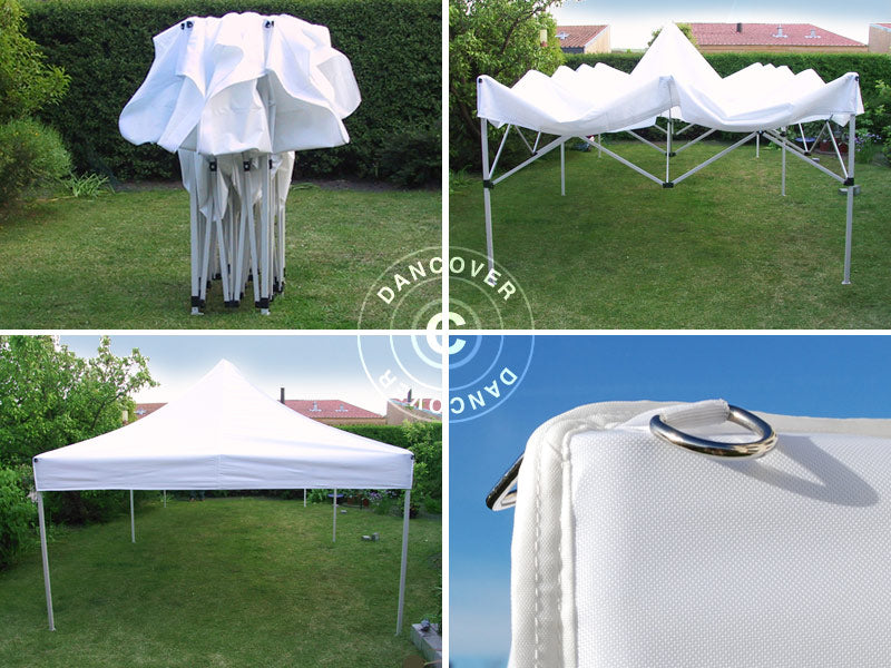 Tenda Dobrável FleXtents PRO 3x6m Branco, Retardador de chamas