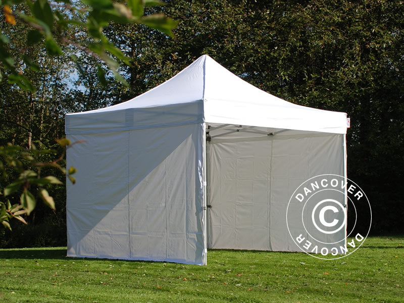 Pop up gazebo FleXtents Xtreme 50 4x4 m White, Flame retardant, incl. 4 sidewalls