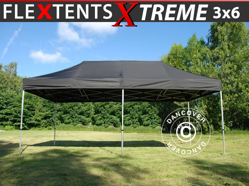Carpa plegable FleXtents Xtreme 60 3x6m Negro