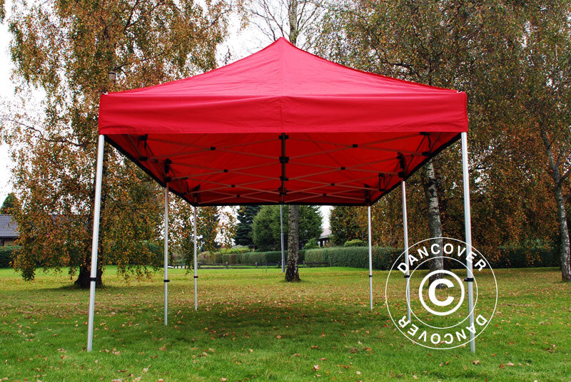 Gazebo pieghevole FleXtents Xtreme 60 3x6m Rosso, inclusi 6 fianchi