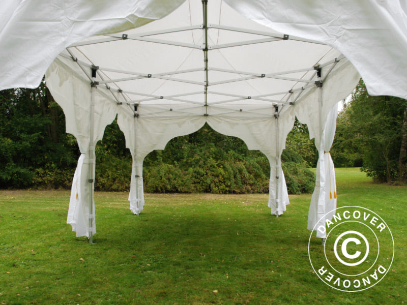 Pop up gazebo FleXtents PRO "Raj" 3x6 m White/Gold