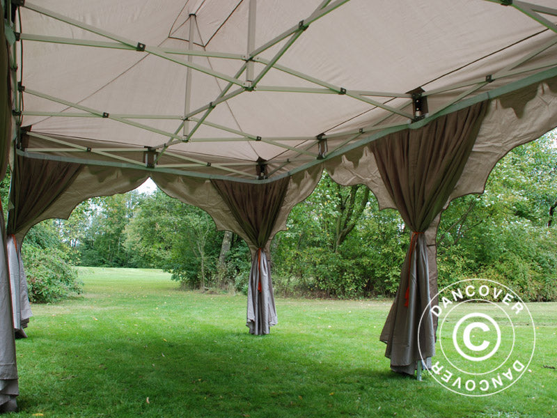 Faltzelt FleXtents PRO "Raj" 3x6m Latte/Orange