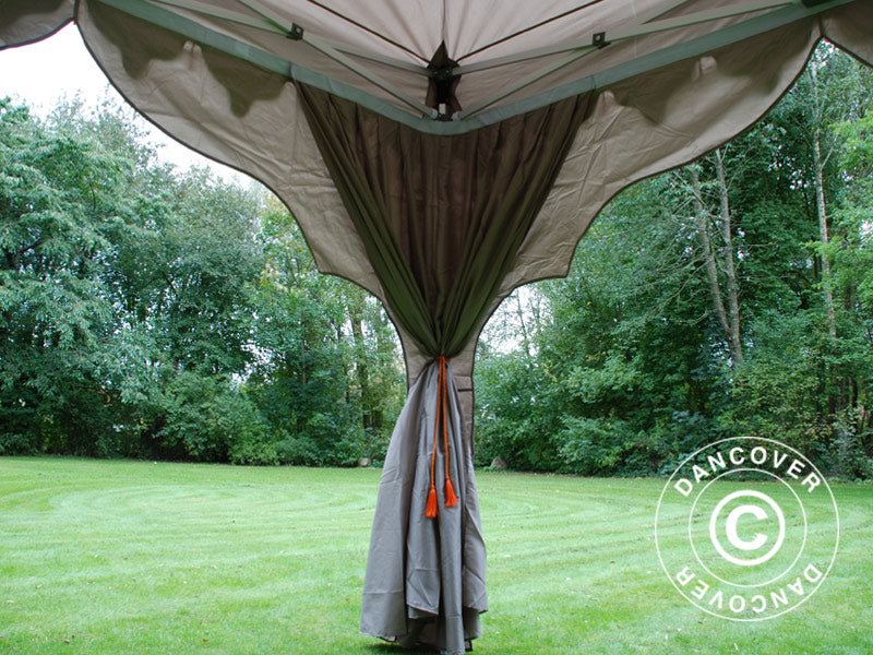 Saliekamā nojume FleXtents PRO "Raj" 3x6m Latte/Oranžs