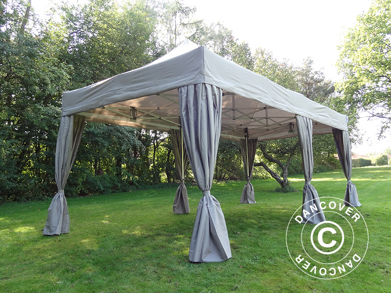 Faltzelt FleXtents PRO 3x6m Latte, mit 6 Gardinen