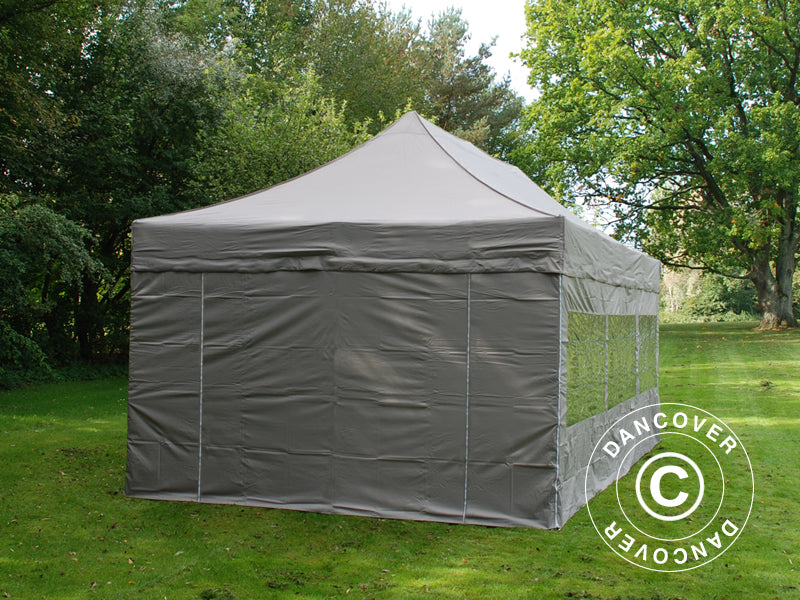 Tente Pliante FleXtents PRO 4x6m Latte, avec 8 cotés