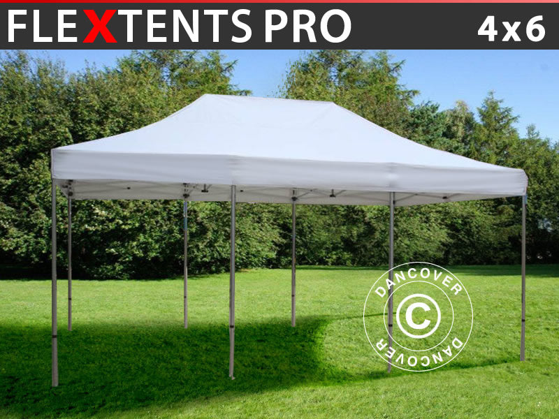 Saliekamā nojume FleXtents PRO 4x6m Balts